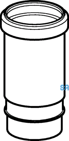 Geberit PE Langmuffe f.waagr.u.senkr