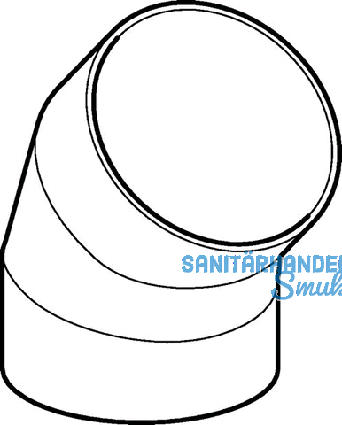 Geberit PE Bogen 45 Grad d 315 372045