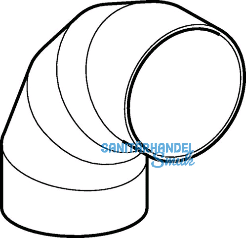 Geberit PE Bogen 90 Grad d 250 371055