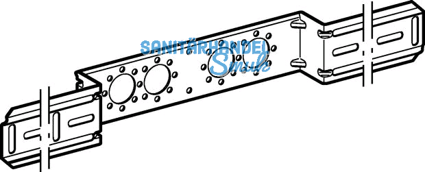 Geberit Mepla Montageplatte fr zwei