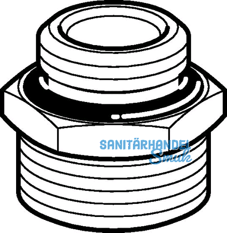 Geberit Mepla bergangsnippel vernickelt