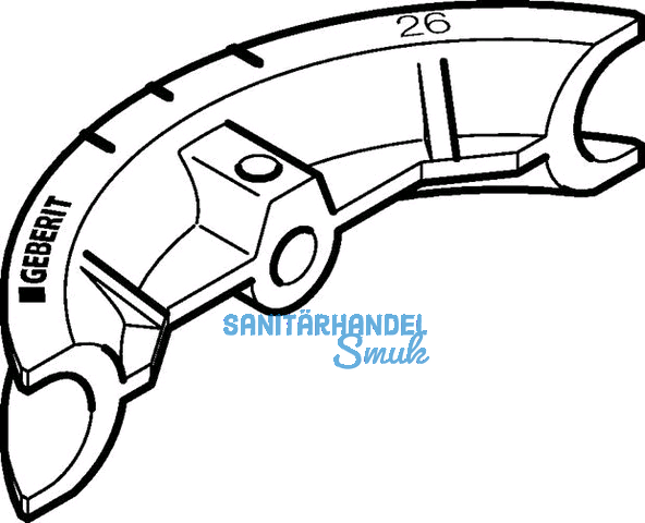 Geberit Mepla Biegematrize f d 26 690908
