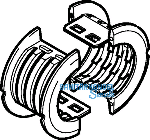 Geberit Mepla Rohrschelle kplt.f.