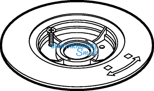 Geberit Pluvia Befestigungsscheibe