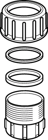 Geberit PE Stutzen 56mmx2' messing