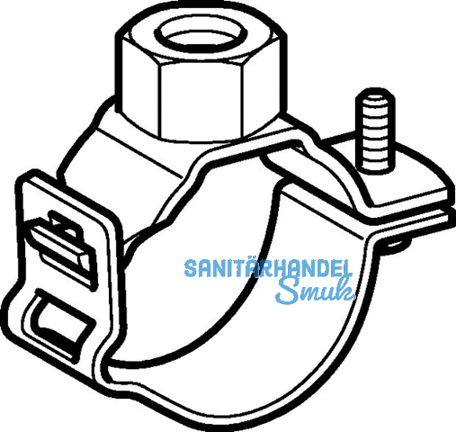 Geberit PE Rohrschelle d 40mmx1/2'