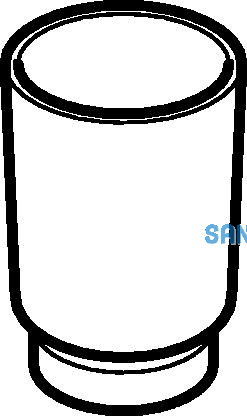 Geberit PE Schutzstopfen gelb d 45 zu