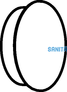 Geberit Schutzdeckel d46 46x19 PP-MD