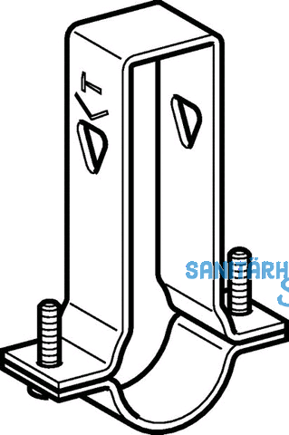 Geberit Rohrschelle zu Tragschiene
