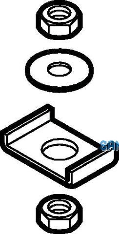 Geberit Pluvia Schienenabhnge-Set