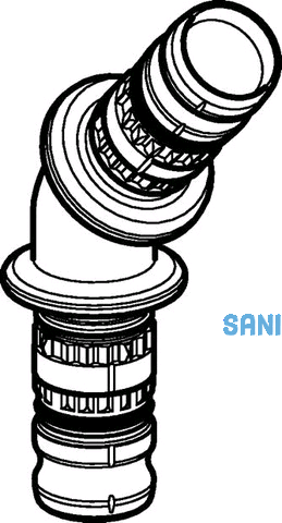 Geberit Mepla Winkel 45 Grad d 50mm