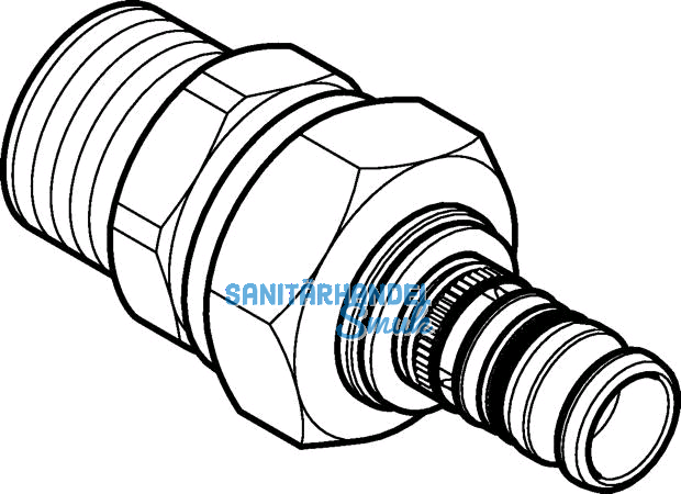 Geberit Mepla bergangsverschraubung
