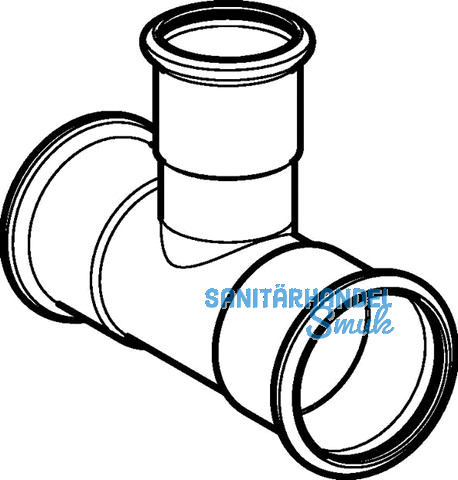 Geberit Mapress C-Stahl T-Stck mit