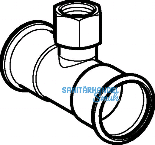 Geberit Mapress C-Stahl T-Stck m.Abg.