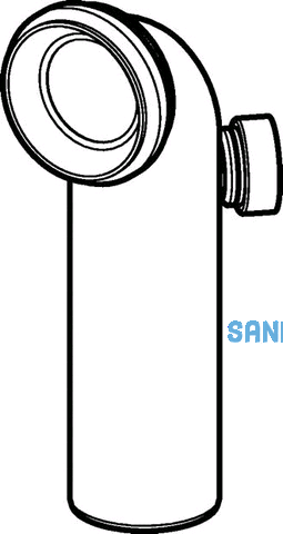 Geberit Ablaufbogen in PP fr WC rechts