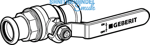 Geberit Mapress Aufputz-Absperrventil