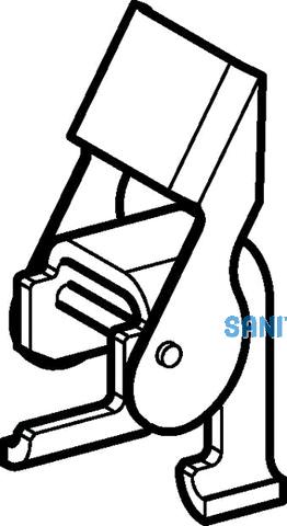 Geberit Duofix System-Schienenclip