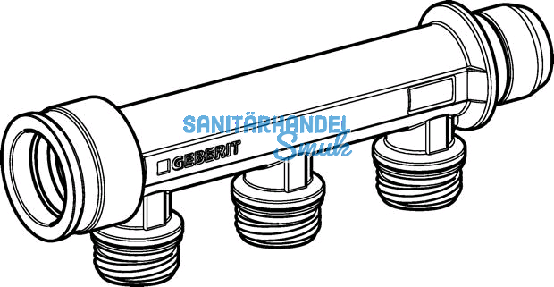 Geberit Verteiler 3-fach m. Steckanschl.
