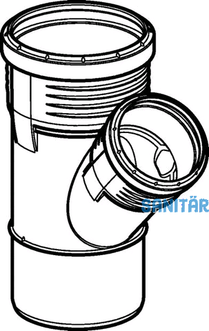 Geberit Abzweig PP-MD 45G d50/40