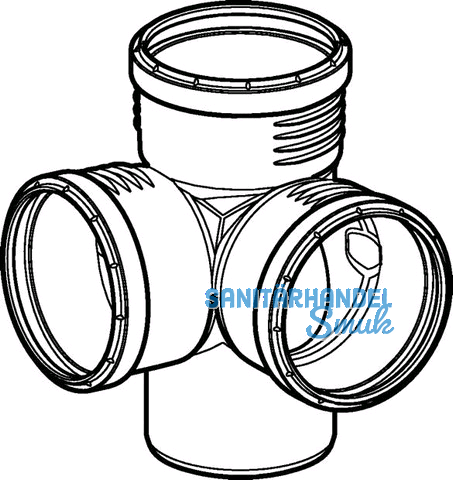 Geberit Eckabzweig PP-MD 87.5G