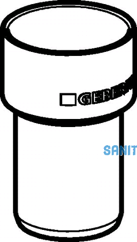 Geberit AnStutzen PP-MD Siphon d40/46