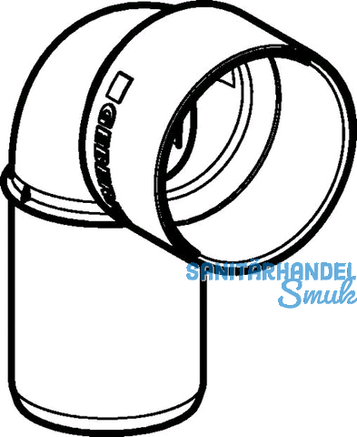 Geberit AnBogen PP-MD Siphon d50/46