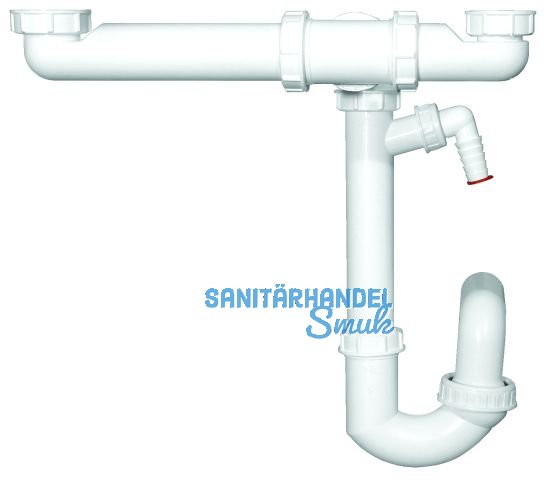 HL126.2/50 Raumsparsifon DN50x6/4' m. Kgel. WG-Anschl. u. Abl.v