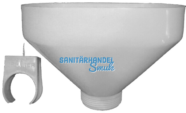 HL20 Tropftrichter 6/4' m. Rohrschelle