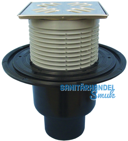 HL310N-3000 Bodenabl. DN50/75/110 senkr Klick-Klack