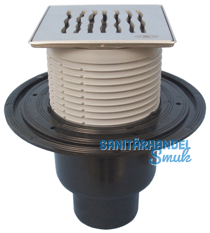 HL310N-3123 Bodenabl. DN50/75/110 senkr Klick-Klack, Orinoco