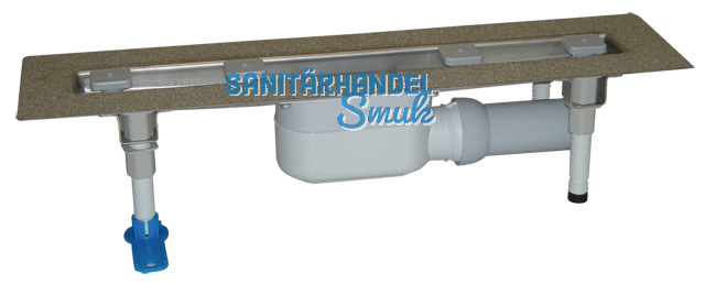 HL50F.0/60 Edelstahl Duschrinne z. Flcheneinbau Lnge 600mm, o.