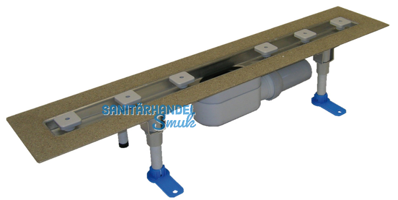 HL50F.0/120 Edelstahl Duschrinne zum Flcheneinbau Lnge 1100mm,