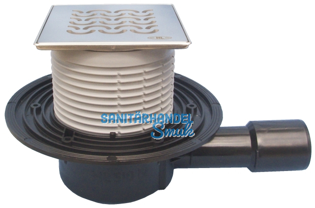 HL510N-3121 Bodenabl. DN40/50 waagr KLICK-KLACK, Seine