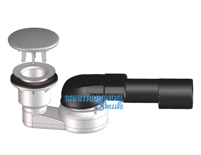 HL514/SN-80 BTsifon DN40/50x80mm waagr m Kgelanschl. u. Niro-Abd