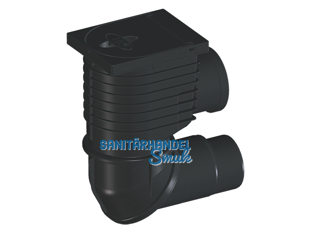 HL600NHO Regensinkkasten horizontal, DN110-Zugang und DN110/125-Abgang