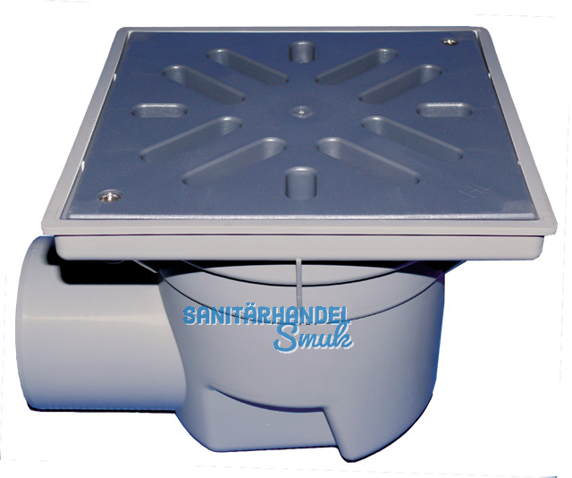 HL605LW Perfektabl. DN110 waagr 244x244 mm/226x226mm Kst. m. Was