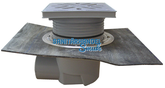 HL615HS Perfektabl. DN110 waagr m. Bitum enmanschette. 240x240mm
