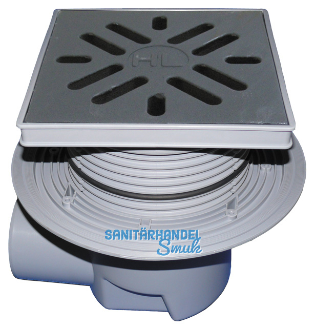 HL615 Perfektabl. DN110 waagr m. Dicht flansch. 240x240mm Kst./2