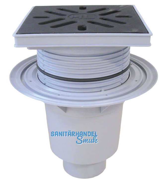 HL616/5 Perfektabl. DN160 senkr m. Dicht flansch. 240x240mm Kst.