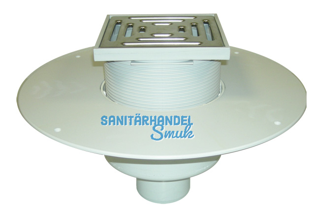 HL62BP/2 Dachabl. DN125 m. PVC-Kragen begehbar