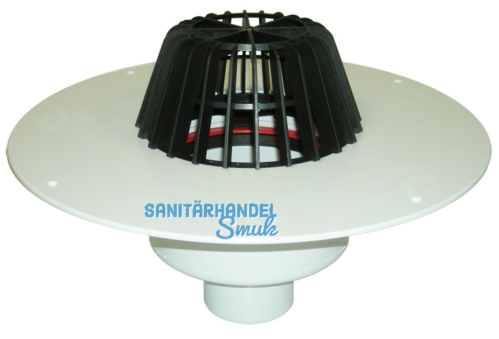 HL62P/7 Dachabl. DN75 m. PVC- Kragen u. Heizung (10-30W/230V)