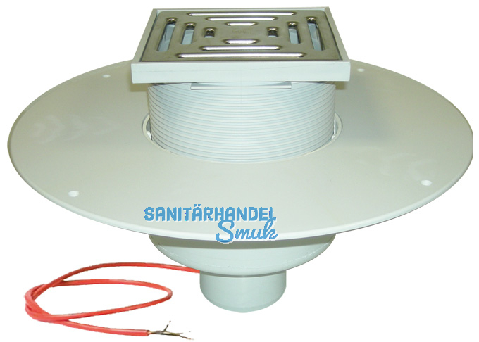 HL62.1BP/2 Dachabl. DN125 m. PVC-Kragen u. Heizung (10-30W/230V)