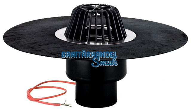 HL62.1H/7 Dachabl. DN75 m. Bitumenmansch ette u. Heizung (10-30W