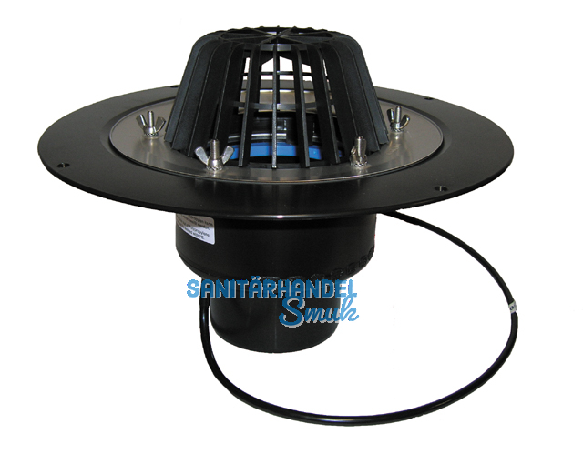 HL62.1/7 Dachabl. DN75 m. Klemmelem. u. Heizung (10-30W/230V)