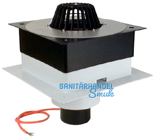 HL63.1P/7 Dachabl. DrainBox DN75 m. PVC-Kragen u. Heizung (10-30