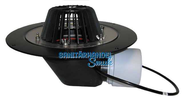 HL64.1 Dachabl. DN75/110 waagr m. Klemmelem. u. Heizung (10-30W/