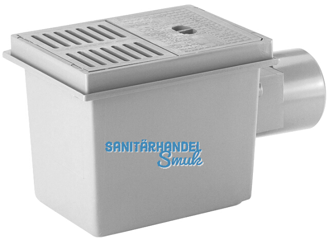 HL77 Kellerabl. DN110 waagr m. 3-fach RStauverschl.. 2 x 180x125