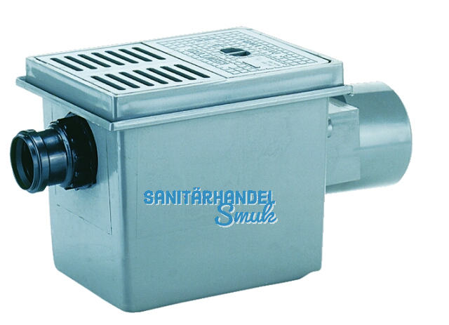 HL77.1 Kellerabl. DN110 waagr m. Zulauf- mglichkeit DN50. 3-fac