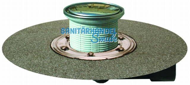 HL80.1HR Bodenabl. DN50/75 drehb. m. Bit umenmanschette u. GV. r