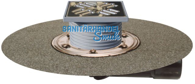 HL80.1H Bodenabl. DN50/75 drehb. m. Bitu menmanschette u. GV. 12